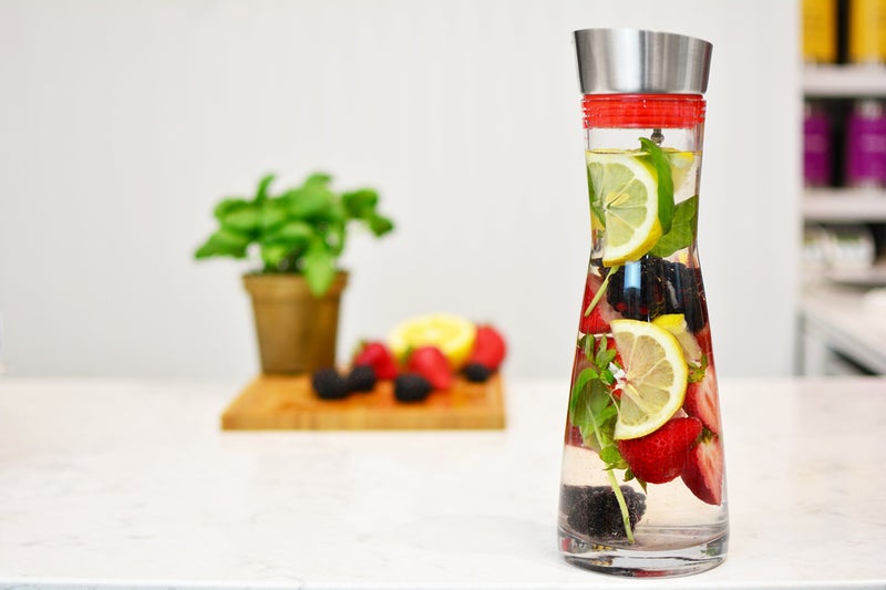 Grosche Rio - Glass Pitcher with Lid - Glass Juice Pitcher - Clear Glass Drink Pitcher - Infused Glass Water Pitcher and Drink Infuser 1000ml, 32 Oz - Image 4